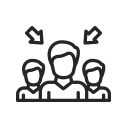 Symbol Personengruppe für individuelle Gestaltung